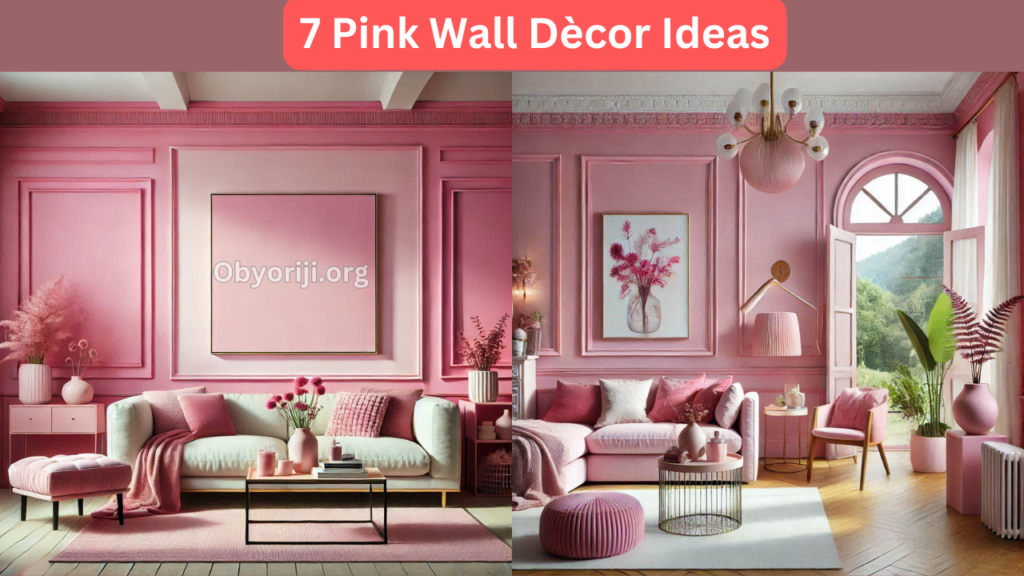 7 Pink Wall Dècor Ideas