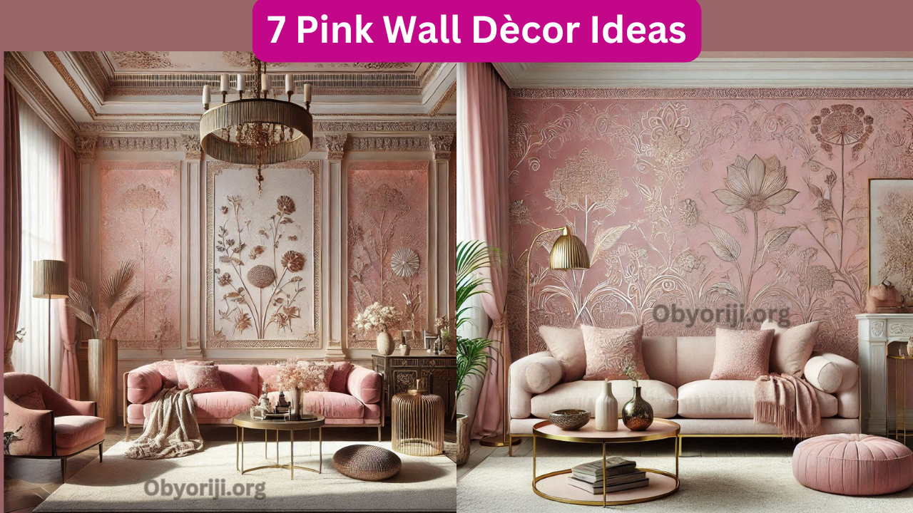 7 Pink Wall Dècor Ideas