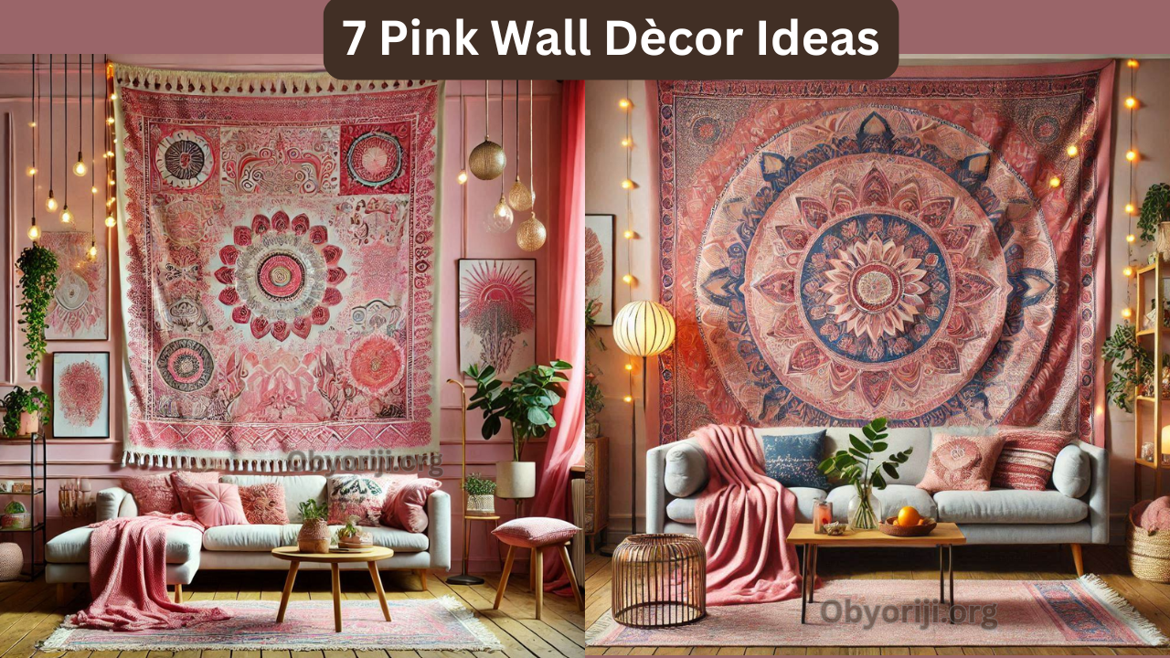 7 Pink Wall Dècor Ideas - Obyorijiblog