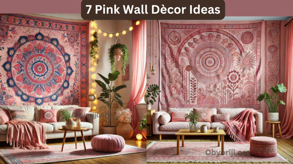 7 Pink Wall Dècor Ideas