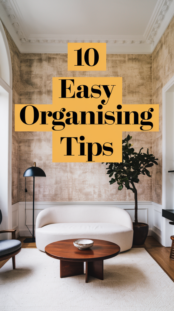 10 Easy Organising Tips
