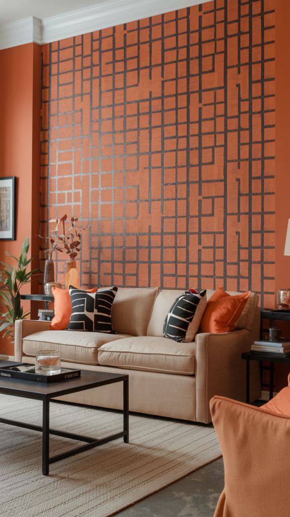 7 Orange and Black Living Room Décor Ideas