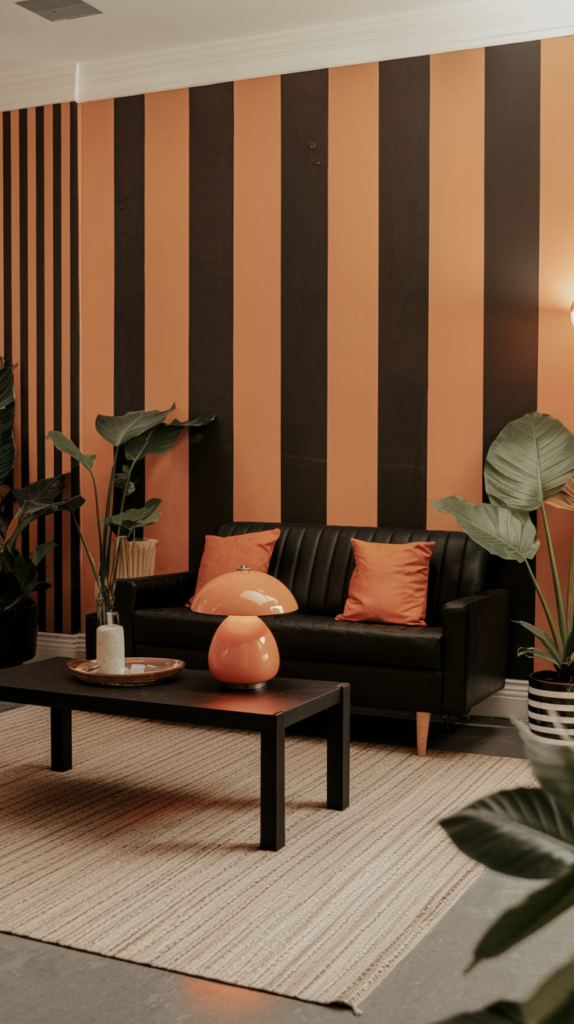 7 Orange and Black Living Room Décor Ideas