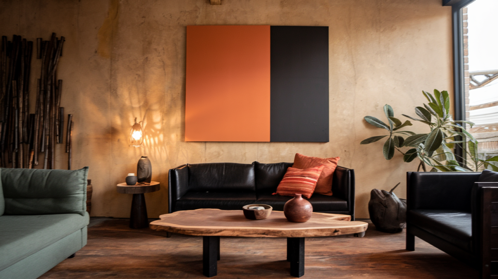 7 Orange and Black Living Room Décor Ideas