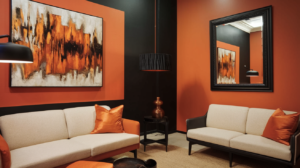 7 Orange and Black Living Room Décor Ideas