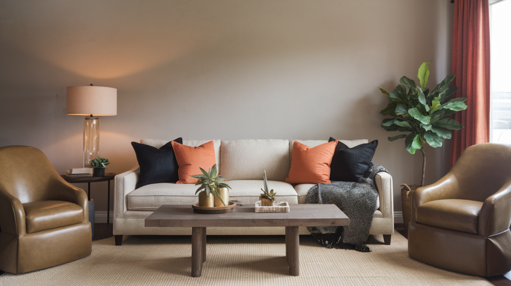 7 Orange and Black Living Room Décor Ideas