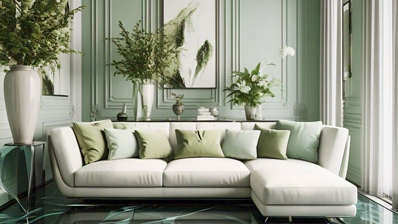 The Calming Benefits Of A Green Living Room