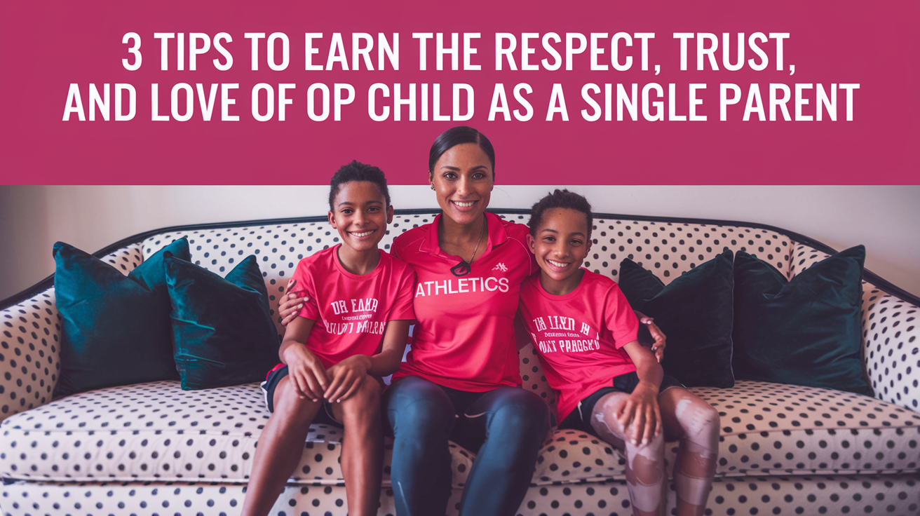 3 Tips To Earn The Respect, Trust And Love Of Your Child As A Single Parent