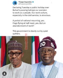 Nigerians Fume As former president dies In London