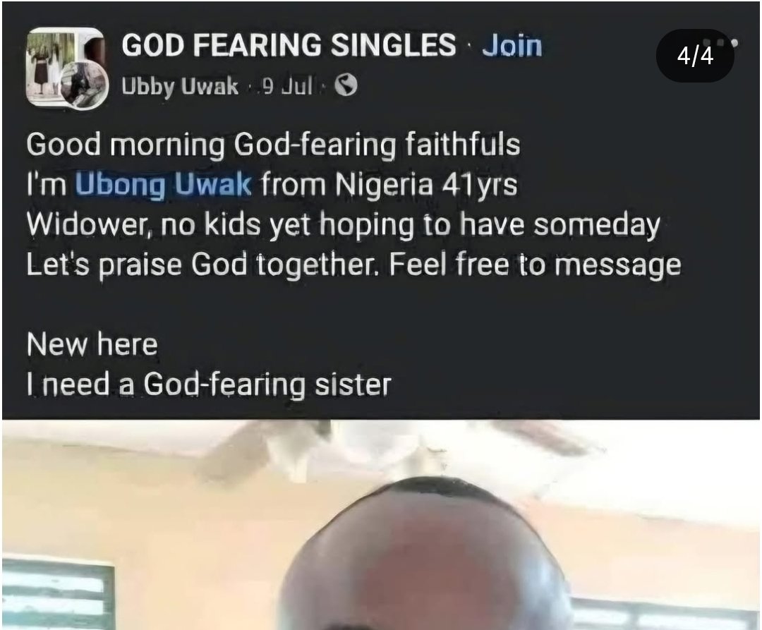 Man searches for late wife's replacement on Facebook before her burial.