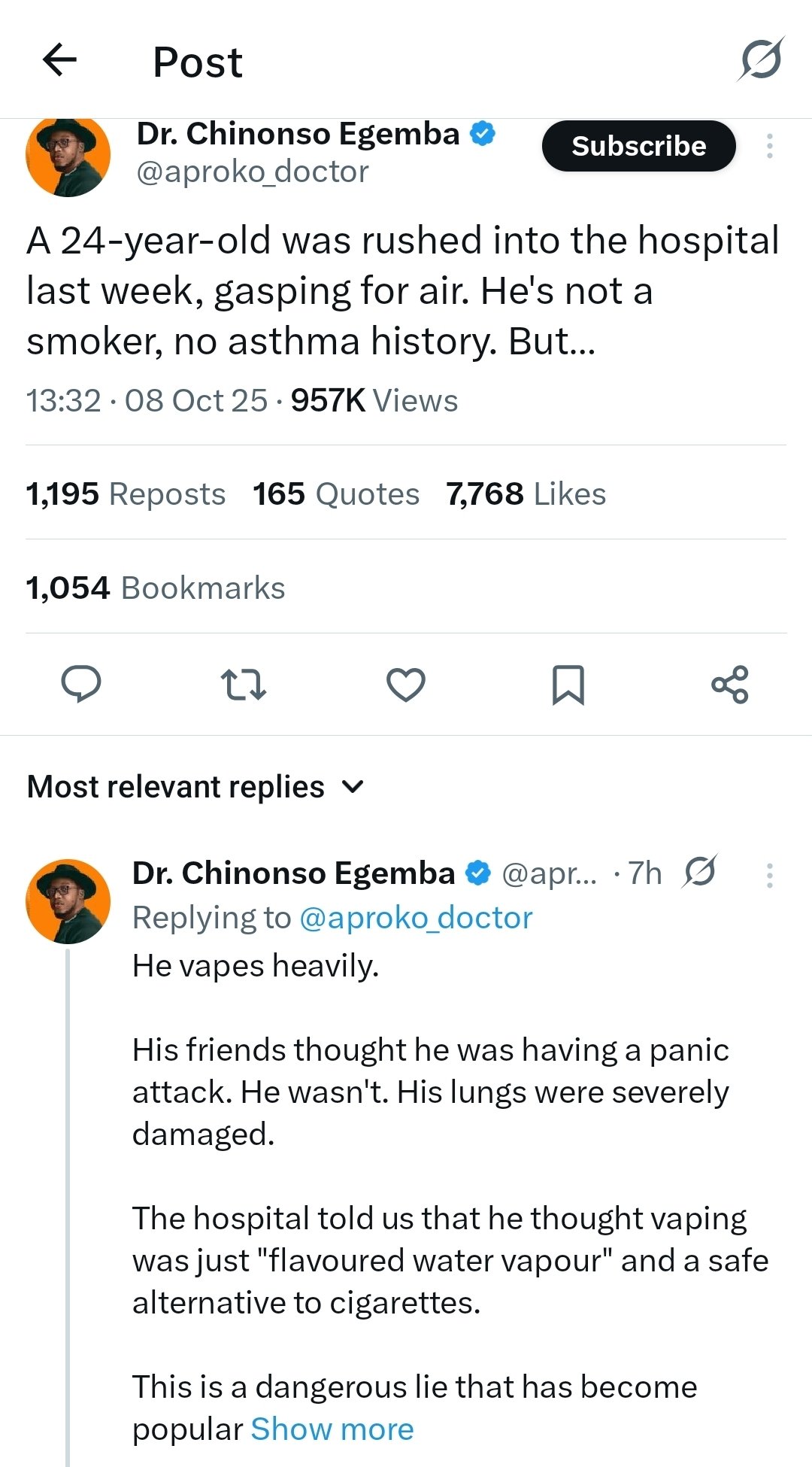 Vaping Is A Dangerous Lie That Has Become Popular - Doctor