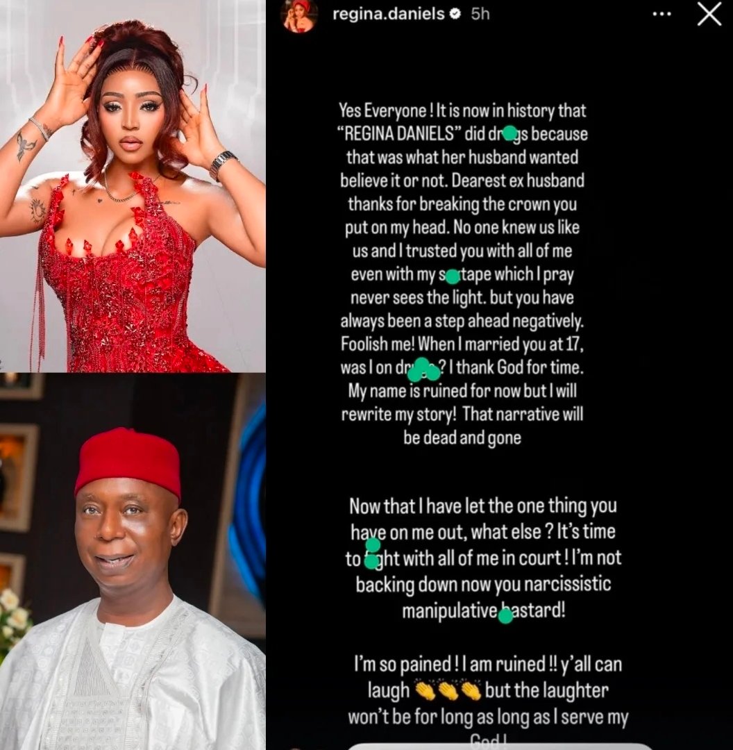 Regina Daniel's Mum Personally handed her To Me - Ned Nwoko