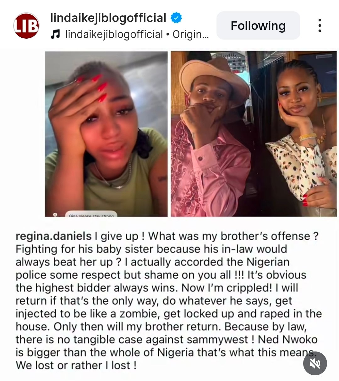 Regina Daniel's Mum Personally handed her To Me - Ned Nwoko